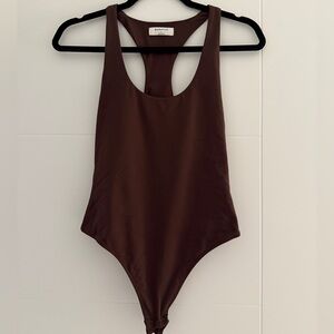 Aritzia babaton brown bodysuit